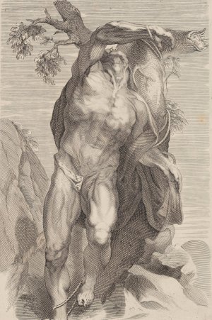 Main Product Photo of Naked Man Tied Up Painting by Peter Paul Rubens