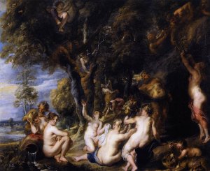 Nymphs and Satyrs by Peter Paul Rubens Oil Painting Reproduction
