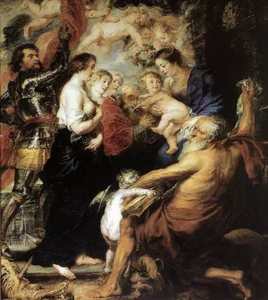 Our Lady with the Saints by Oil Painting Reproduction