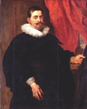 Portrait of a Man, probably Peter Van Hecke by Peter Paul Rubens - Hand-Painted Oil Painting Reproduction