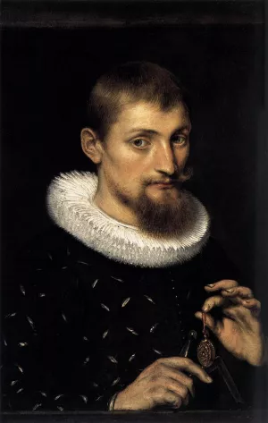 Portrait of a Young Scholar by Peter Paul Rubens - Hand-Painted Oil Painting Reproduction