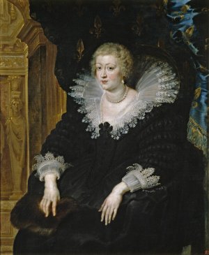 Main Product Photo of Portrait of Anne of Austria Painting by Peter Paul Rubens