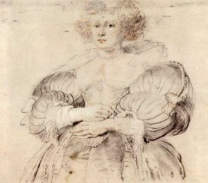 Portrait of Helena Fourment by Peter Paul Rubens Oil Painting Reproduction
