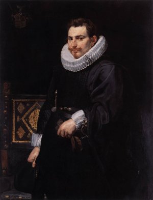 Main Product Photo of Portrait of Jan Vermoelen Painting by Peter Paul Rubens