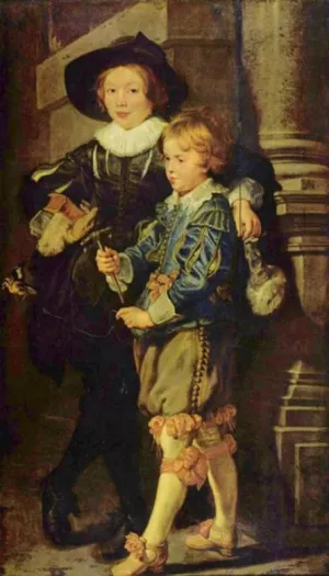 Portrat von Albert und Nicolas, Shne des Knstlers by Peter Paul Rubens - Hand-Painted Oil Painting Reproduction
