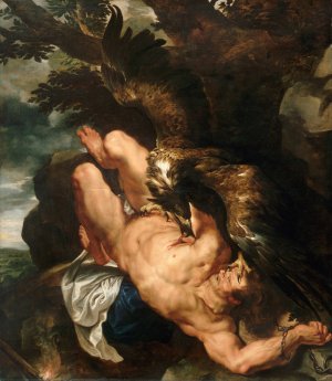 Main Product Photo of Prometheus Bound Painting by Peter Paul Rubens