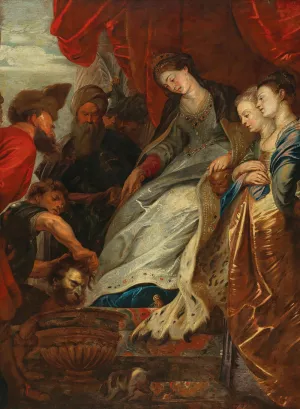 Queen Tomyris with the Head of Cyrus by Peter Paul Rubens - Hand-Painted Oil Painting Reproduction