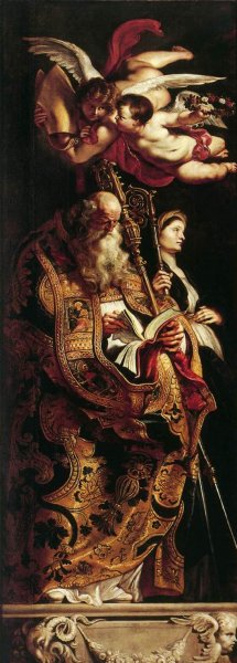 Raising of the Cross: Sts Amand and Walpurgis by Peter Paul Rubens Oil Painting Reproduction