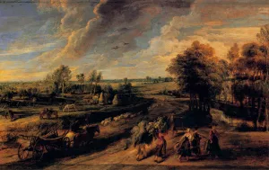Return from the Fields by Peter Paul Rubens - Hand-Painted Oil Painting Reproduction