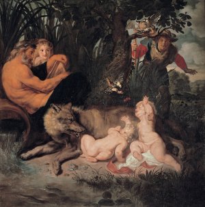Main Product Photo of Romulus and Remus Painting by Peter Paul Rubens
