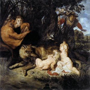 Main Product Photo of Romulus and Remus Painting by Peter Paul Rubens