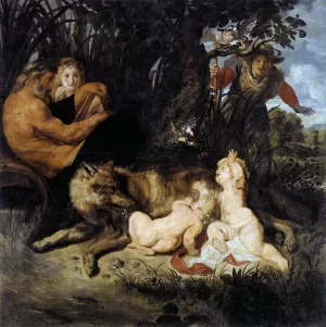 Main Product Photo of Romulus and Remus Painting by Peter Paul Rubens