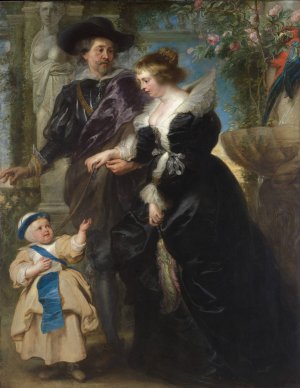 Main Product Photo of Rubens, His Wife Helena Fourment, and Their Son Frans Painting by Peter Paul Rubens