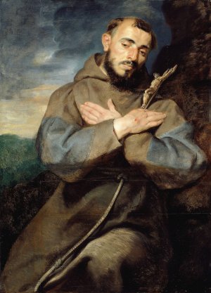 Main Product Photo of Saint Francis Painting by Peter Paul Rubens