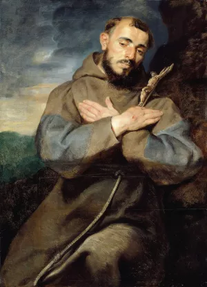 Saint Francis by Oil Painting Reproduction