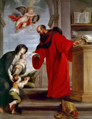 Main Product Photo of Saint Ives of Treguier, Patron of Lawyers, Defender of Widows and Orphans Painting by Peter Paul Rubens