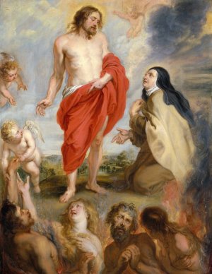 Saint Teresa of avila Interceding for Souls in Purgatory by Peter Paul Rubens - Hand-Painted Oil Painting Reproduction