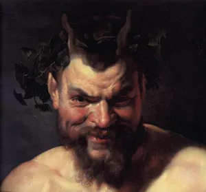 Main Product Photo of Satyr and Girl Detail Painting by Peter Paul Rubens