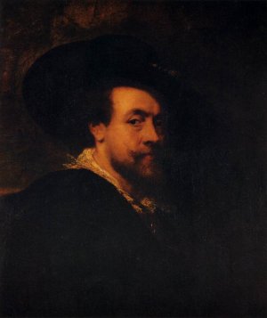 Main Product Photo of Self-Portrait with a Hat Painting by Peter Paul Rubens