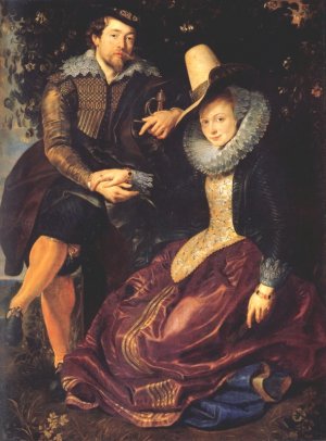 Main Product Photo of Self-Portrait With Isabella Brant Painting by Peter Paul Rubens