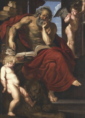 St. Jerome in his Hermitage by Peter Paul Rubens Oil Painting Reproduction