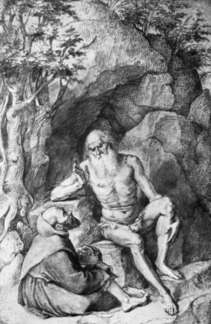 St. Onufrij Instruct Monk by Peter Paul Rubens Oil Painting Reproduction