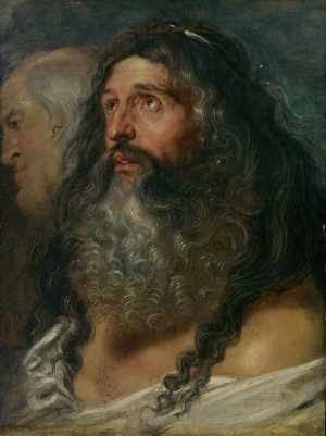 Main Product Photo of Study of Two Heads Painting by Peter Paul Rubens