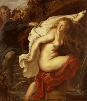 Susanna and the Elders by Peter Paul Rubens - Hand-Painted Oil Painting Reproduction