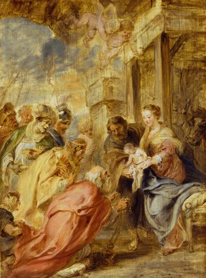 The Adoration of the Magi by Oil Painting Reproduction