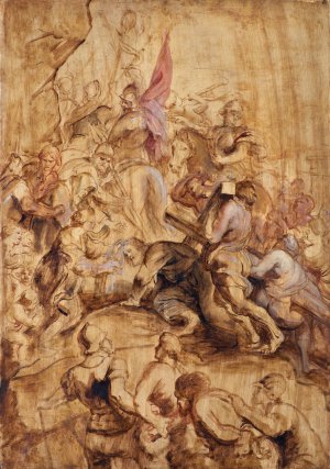 Main Product Photo of The Ascent to Calvary. The Bearing of the Cross Painting by Peter Paul Rubens