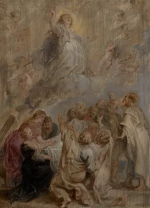 The Assumption of the Virgin by Oil Painting Reproduction