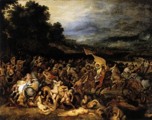 Main Product Photo of The Battle of the Amazons Painting by Peter Paul Rubens