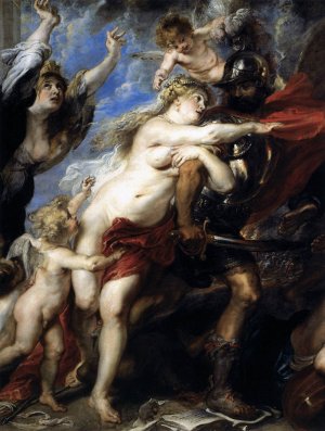 The Consequences of War Detail by Peter Paul Rubens - Hand-Painted Oil Painting Reproduction