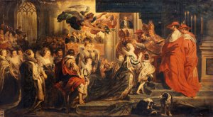 The Coronation of Marie de Medicis, May 13, 1610 by Peter Paul Rubens Oil Painting Reproduction