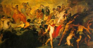 The Council of the Gods by Peter Paul Rubens - Hand-Painted Oil Painting Reproduction