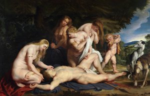 Main Product Photo of The Death of Adonis Painting by Peter Paul Rubens