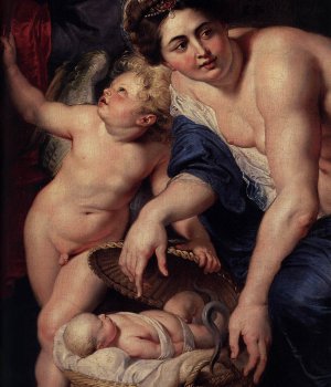 The Discovery of the Child Erichthonius Detail by Peter Paul Rubens - Hand-Painted Oil Painting Reproduction
