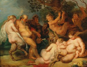 Main Product Photo of The Drunken Silenus Painting by Peter Paul Rubens