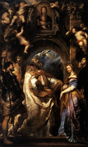 The Ecstasy of St Gregory the Great by Peter Paul Rubens Oil Painting Reproduction
