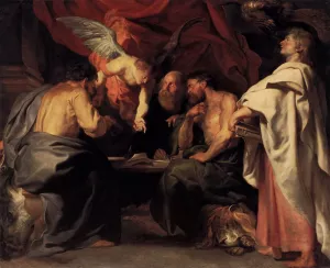 Main Product Photo of The Four Evangelists Painting by Peter Paul Rubens