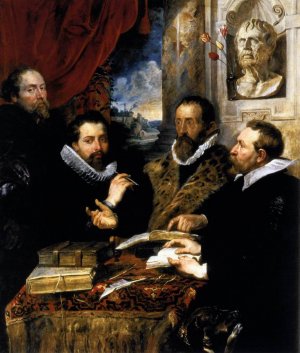 The Four Philosophers by Peter Paul Rubens - Hand-Painted Oil Painting Reproduction