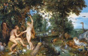 Main Product Photo of The Garden of Eden with the Fall of Man Painting by Peter Paul Rubens