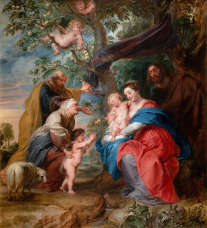 The Holy Family Under An Apple Tree by Peter Paul Rubens Oil Painting Reproduction