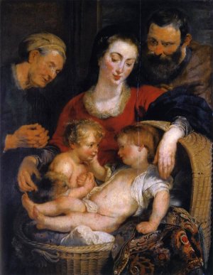 The Holy Family with St Elizabeth by Peter Paul Rubens Oil Painting Reproduction