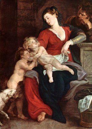 The Holy Family with the Basket by Peter Paul Rubens Oil Painting Reproduction