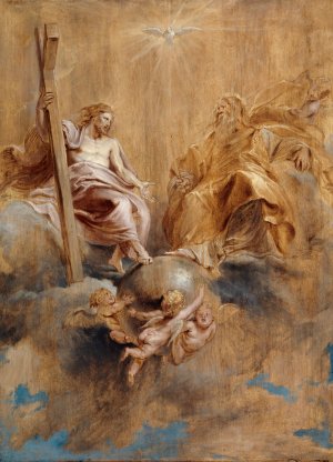 Main Product Photo of The Holy Trinity Painting by Peter Paul Rubens