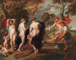 Main Product Photo of The Judgement Of Paris Painting by Peter Paul Rubens