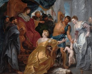 Main Product Photo of The Judgement of Solomon Painting by Peter Paul Rubens