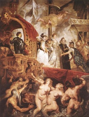 Main Product Photo of The Landing of Marie de Medici at Marseilles Painting by Peter Paul Rubens