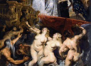 Main Product Photo of The Landing of Marie de Medicis at Marseilles Detail Painting by Peter Paul Rubens